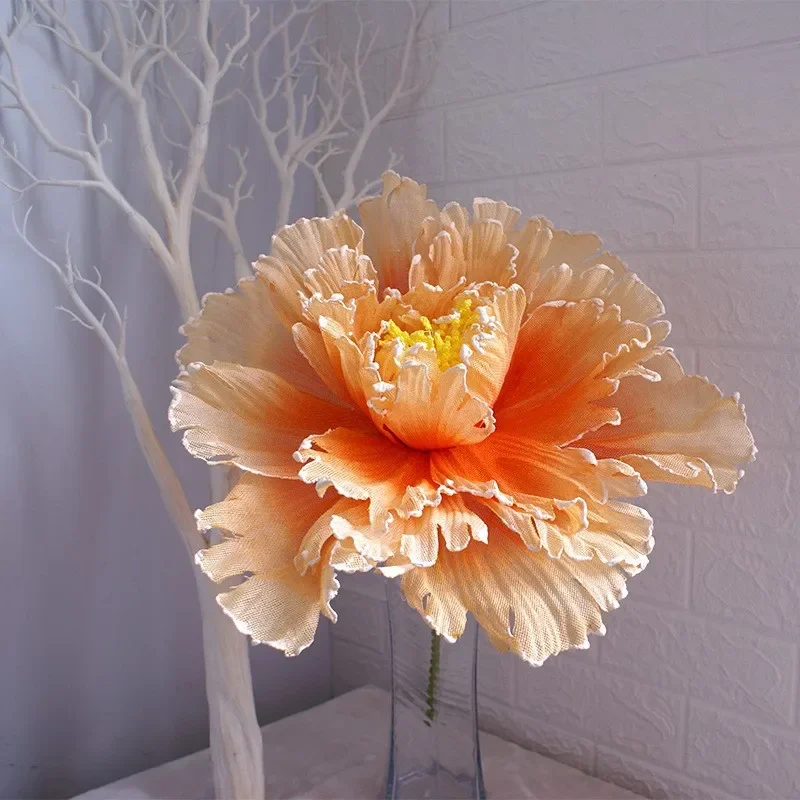 50CM Large Artificial Peony Flower Wedding Decoration Showcase Photography Studio Linen Flower Shopping Mall Festival Decoration