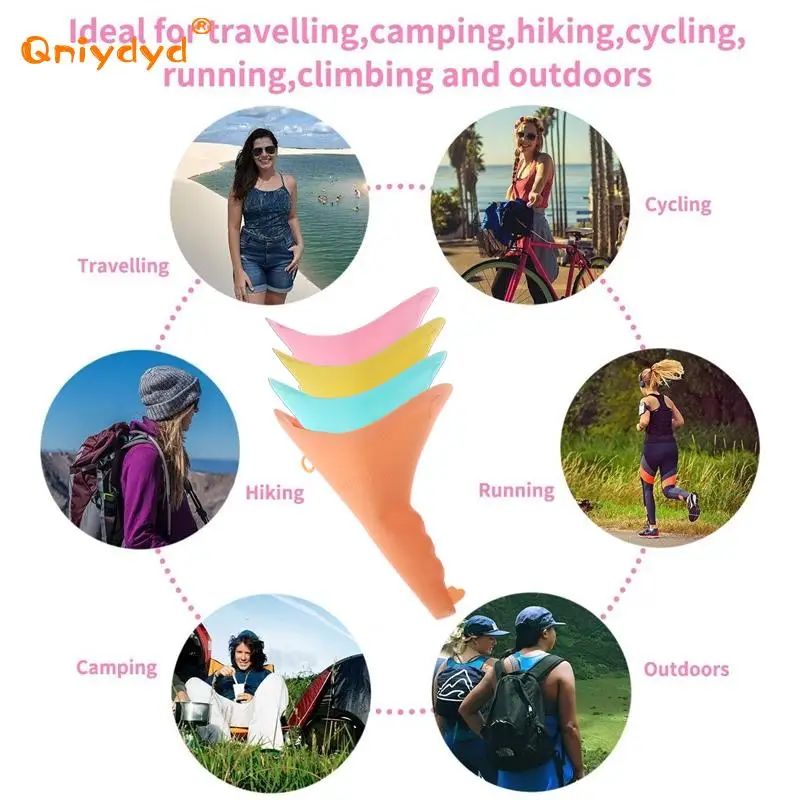 Silicone Women Urinal Outdoor Travel Camping Female Portable Lady Urinal Urine Toilet Funnel Stand Up Pee Urinate Device - view 3