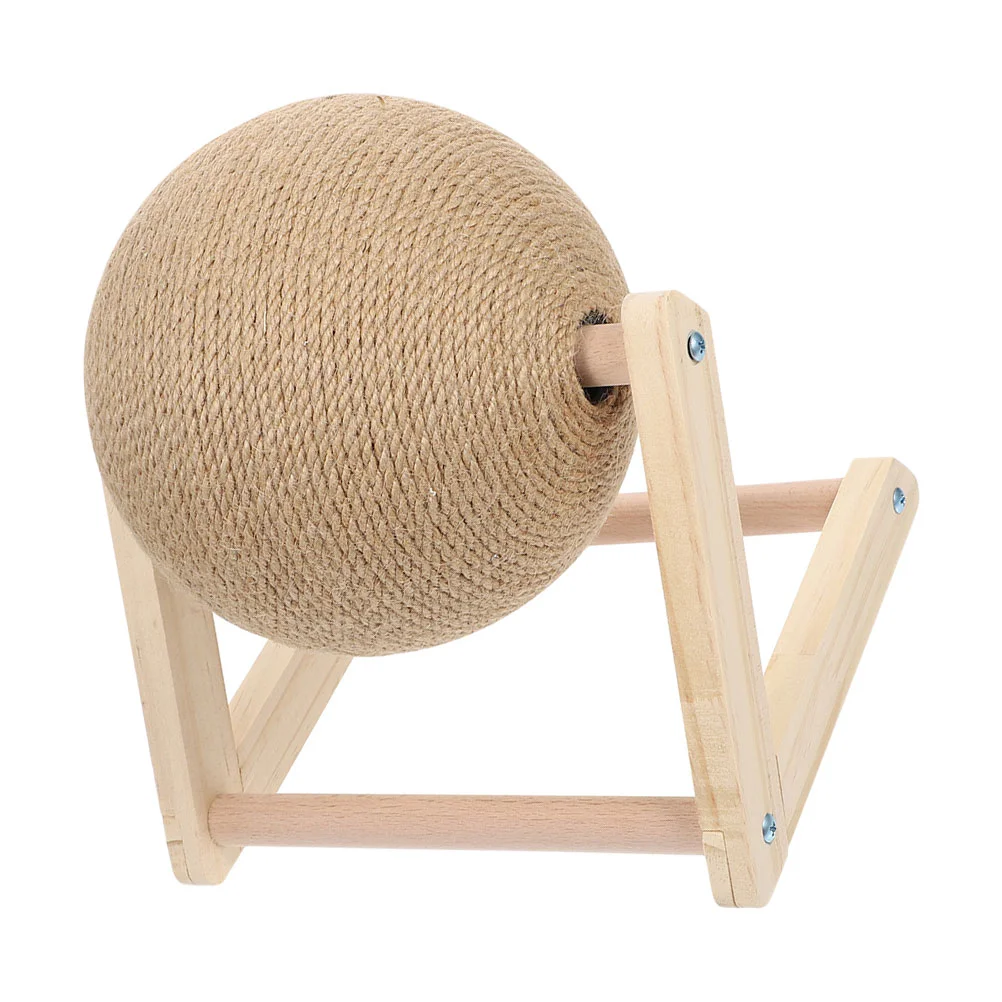 

Cat Scratching Toy Interactive Kitten Globe Natural Sisal Scratcher Teasing Ball Tank Dribble Toys Grinding Claw