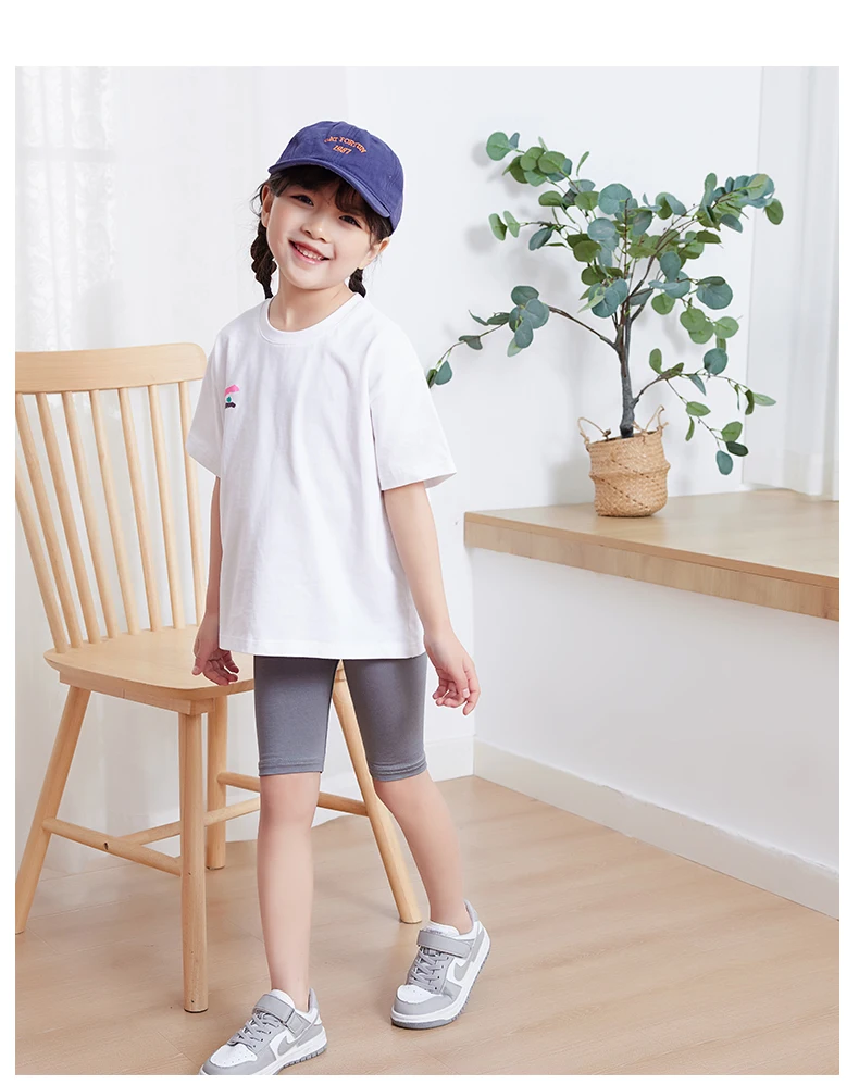 Prinzessinnen Mädchen Frühling Sommer Fünf-Punkt-Hosen Leggings Kurze Hosen Bonbonfarben Knielange Baby Kinder Weiche Baumwoll-Caprihosen – Detail 20