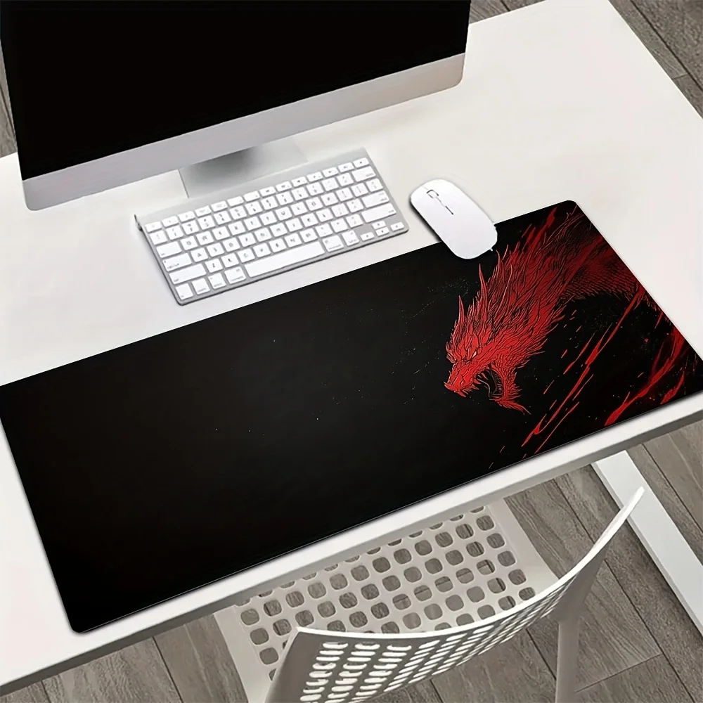 

The Red Dragon game mouse pad anti-slip rubber base is suitable for use as a computer accessory in both home and office Settings