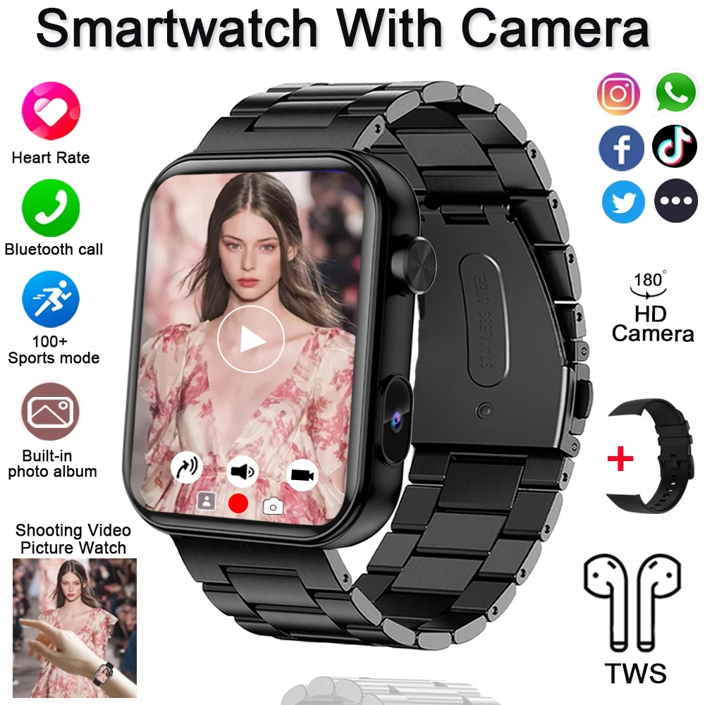 Smart Watch with Camera and Bluetooth Calling Features