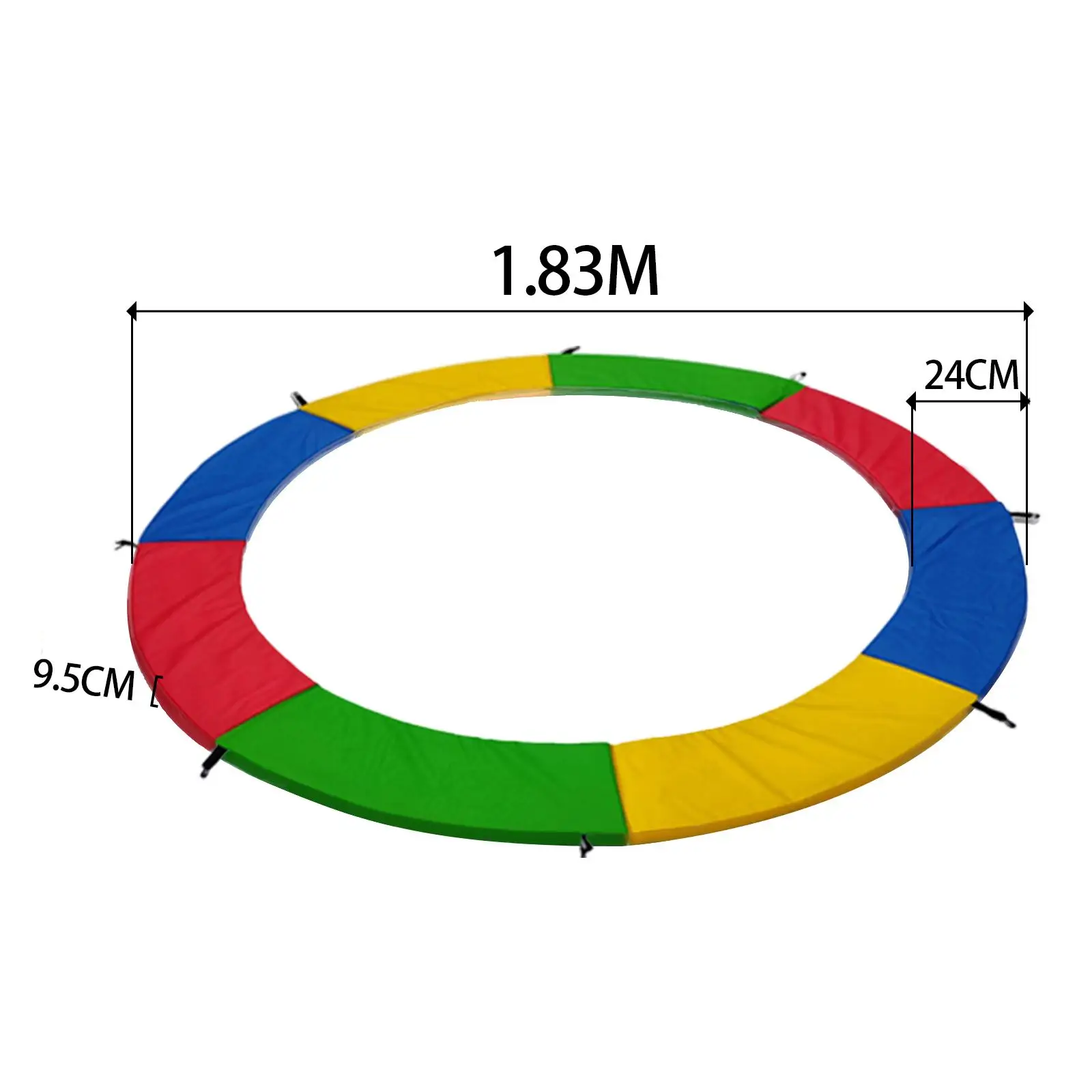 Weather Resistant Trampoline Safety Pad Universal Spring Cover Soft Edge Protector for Outdoor Playground