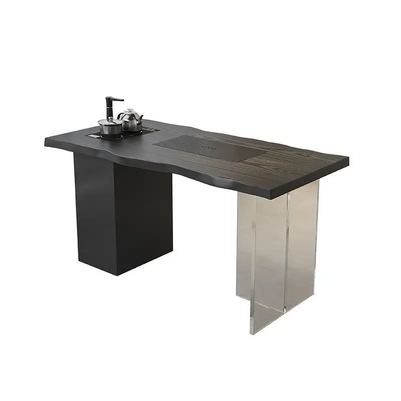 

Solid wood tea table whole board irregular tea table kung fu tea table