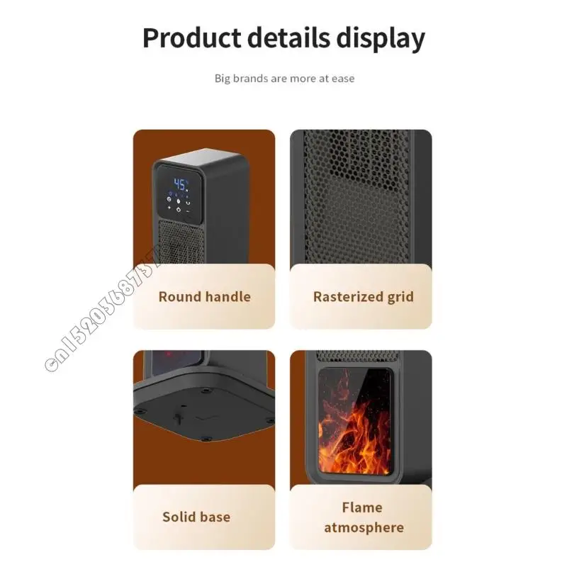 220 فولت تسخين سريع 2200W سخان متذبذب دافئ دافئ مكتب السخان العمودي الداخلي غرفة نوم داخلي 4xfb