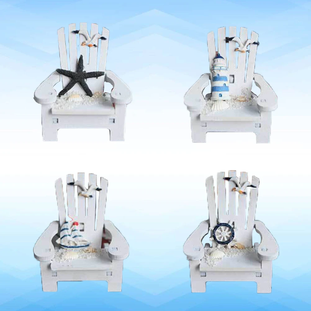 4 ชิ้นเก้าอี้ชายหาดตกแต่งบ้านบทความ Star ประภาคารเรือใบหางเสือเมดิเตอร์เรเนียนสไตล์ห้องนอนภาพพื้นหลัง Handmade