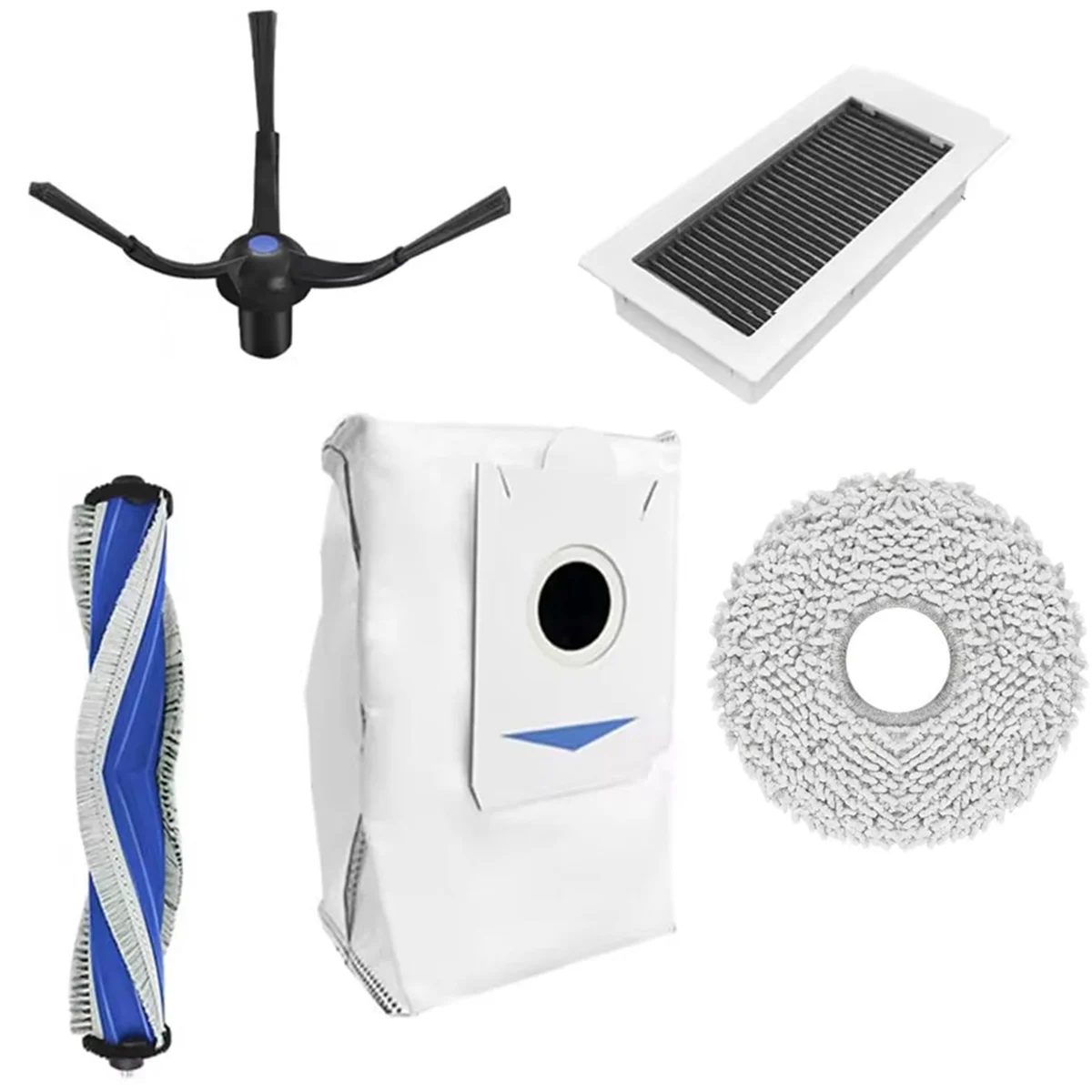 Fzfz para debot x5 pro robô aspirador de pó escova lateral principal filtro hepa esfregão pano peças de reposição