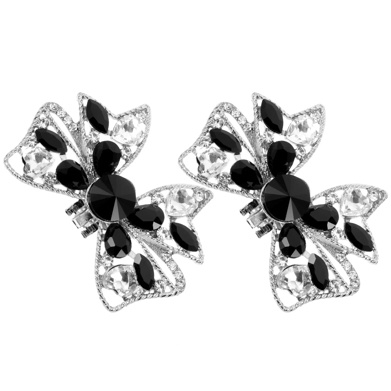 

1 Pair Butterfly Bow Shoe Clips Rhinestone Decorative Embellishment For Wedding Bridal High Heels Pumps Sandals Boot Shoe