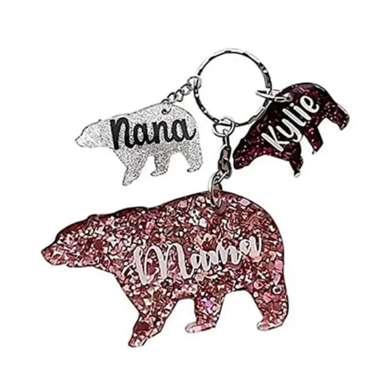 A52E Bear Owl Beow Ceinchains Mould Diy Epoxy Craft Necklace Keychain Jewelry Mouldry