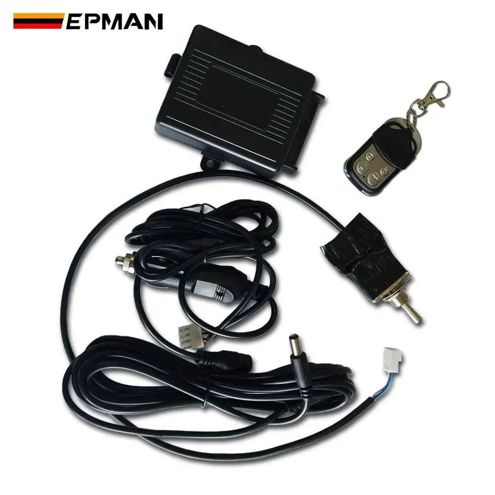 

EPMAN Wireless Remote Control And Toggle Switch With 12FT Wiring Harness 12V For Electric Valve Cutout System Dump EP-CUTXS-KG