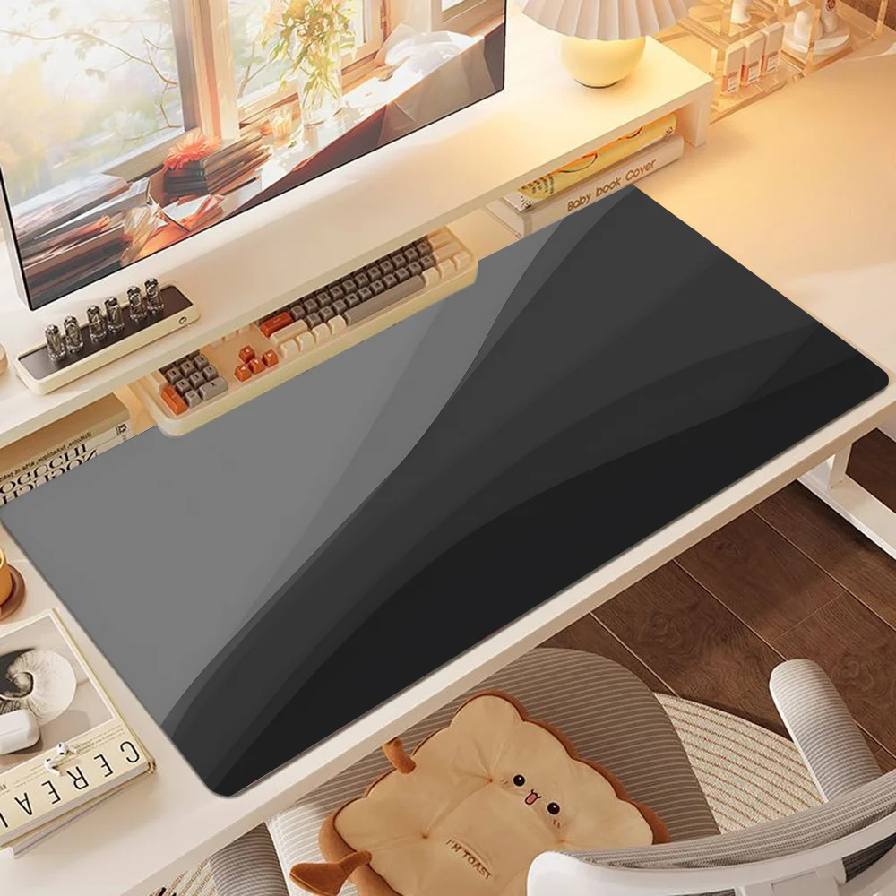 

1PC Gray Art Gaming Mouse Pad Abstract Desk Mat Non-slip Rubber Base Precise Seam Washable and Durable Pads for Games and Office