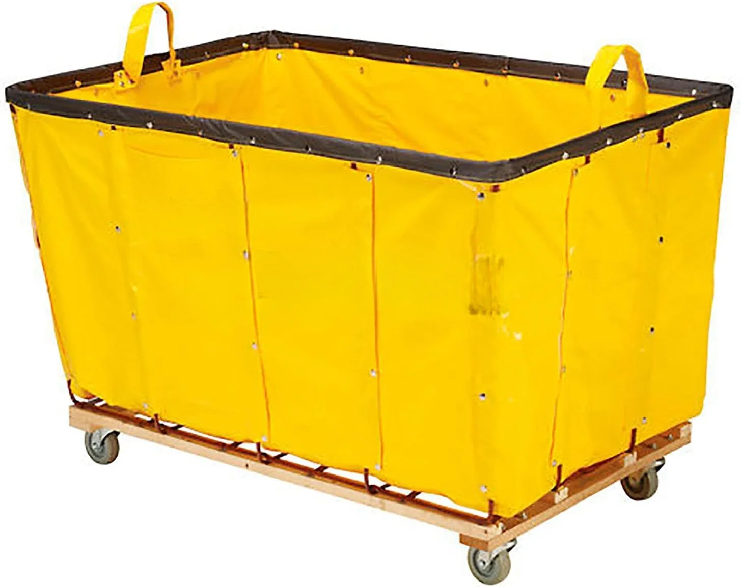 

24 Bushel Yellow Vinyl Basket Bulk Truck, 53-1/4"L x 36-1/4"W x 30-1/2"H