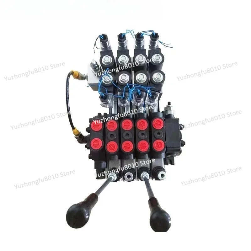 DCV60 motor synchronous electric hydraulic control multi-way directional valve solenoid distributor