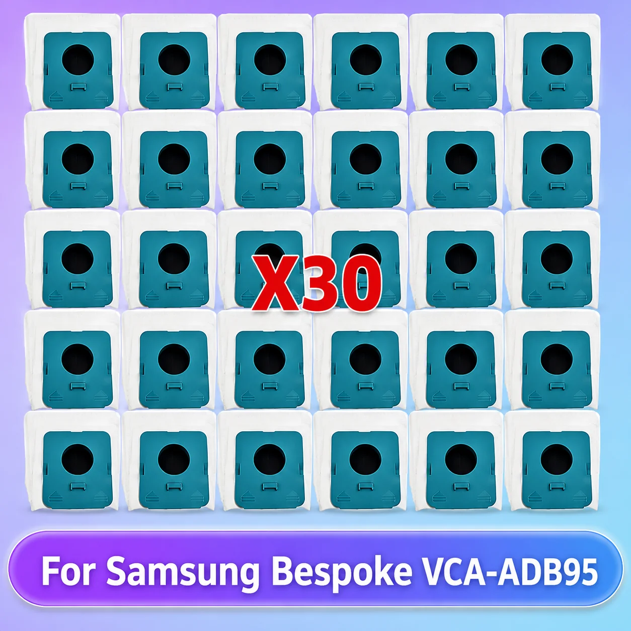 Staubbeutel passend für Samsung Bespoke VCA-ADB95 VS20A95923W VCA-ADB95A DJ67-00906A Staubsaugerteile Ersatz-Zubehör