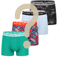 4pcs/Men's Boxers Blind box men Shorts Men Briefs Set Random 4-piece set 4 pieces of randomly colored underwear Blind box for 4