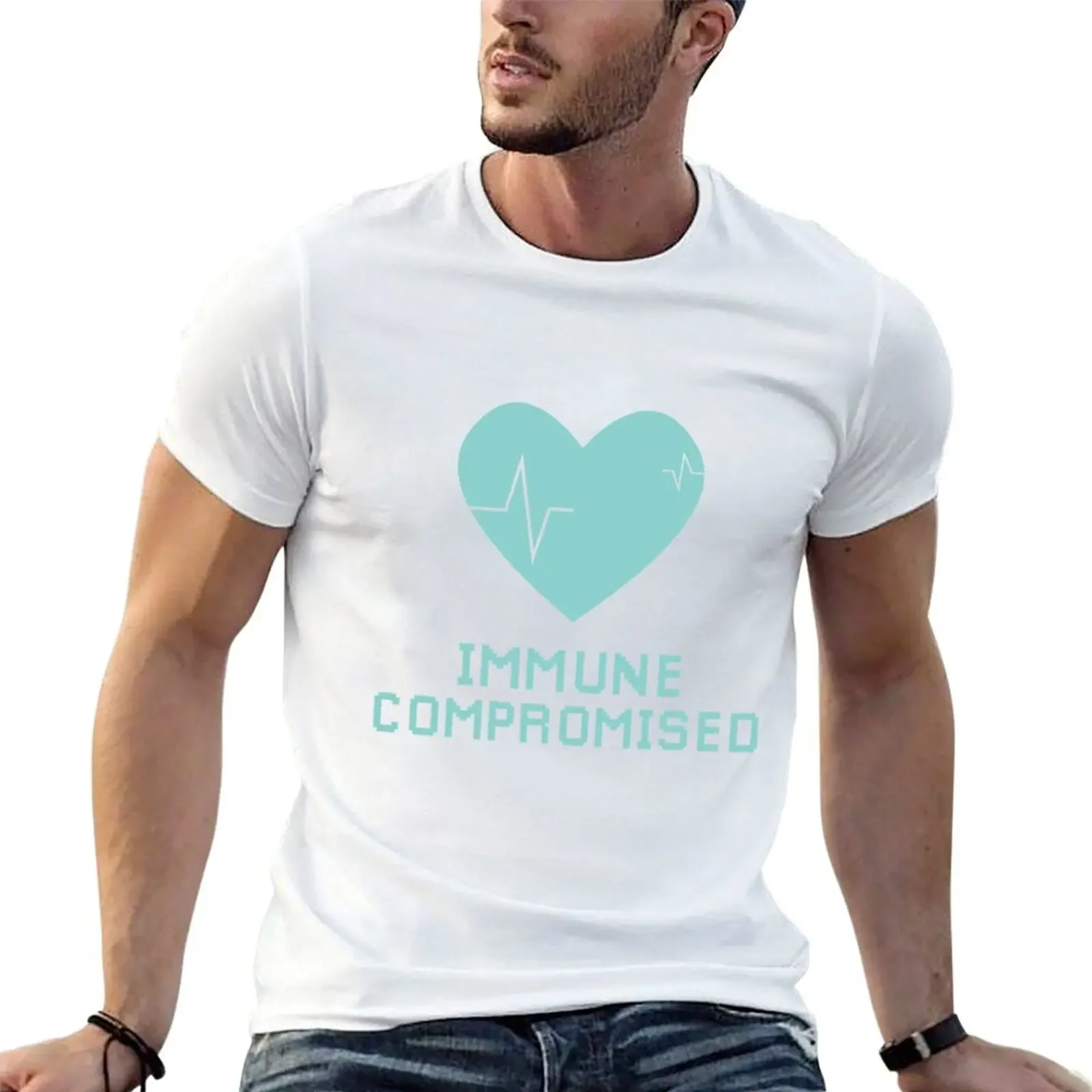 

Immune compromised shirt T-Shirt plus size clothes oversizeds summer clothes Man t-shirt men workout shirt