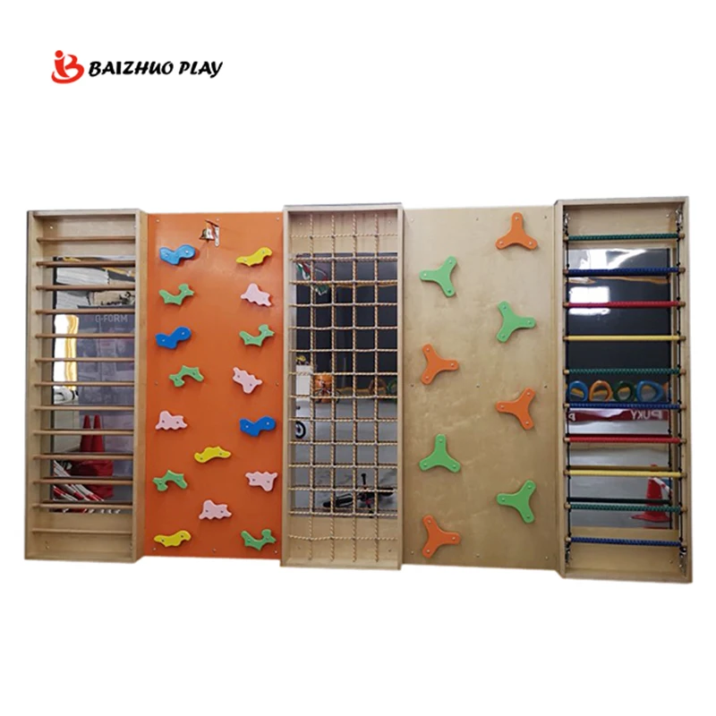 Professionally Commercial Safety High Density Light Weight Popular Children Climbing Wall Hot Selling Physical Fitness Training