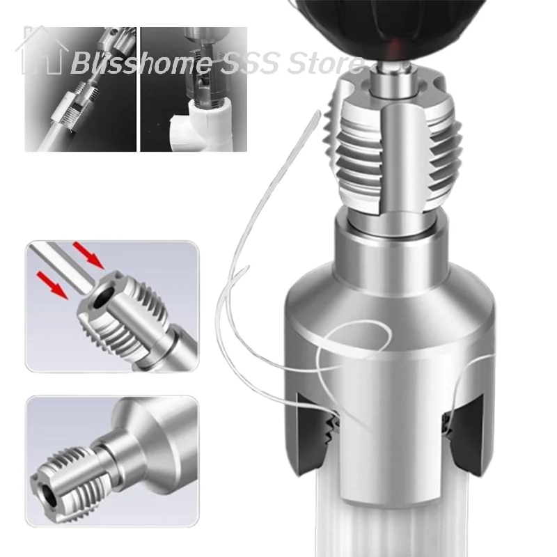 【S】Durable Long Long Pipe Thread Cutting Tool Integrated Internal External Threading Electric Drill Compatible Threader