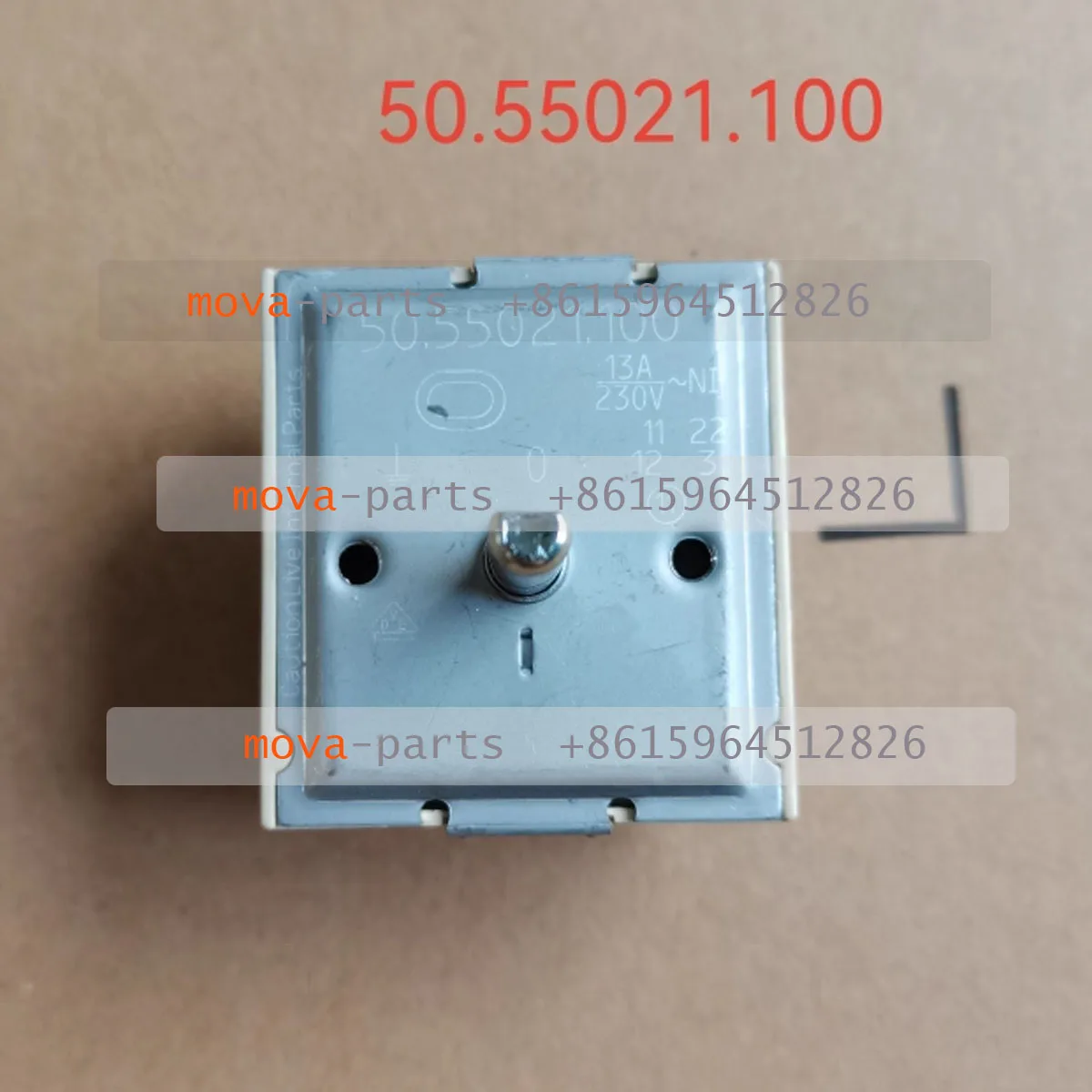 Piezas de repuesto para estufa de cerámica eléctrica, interruptor regulador de energía 50.55021.100 para EGO, Electrolux, Fagor, ANGELOPO, reemplazo