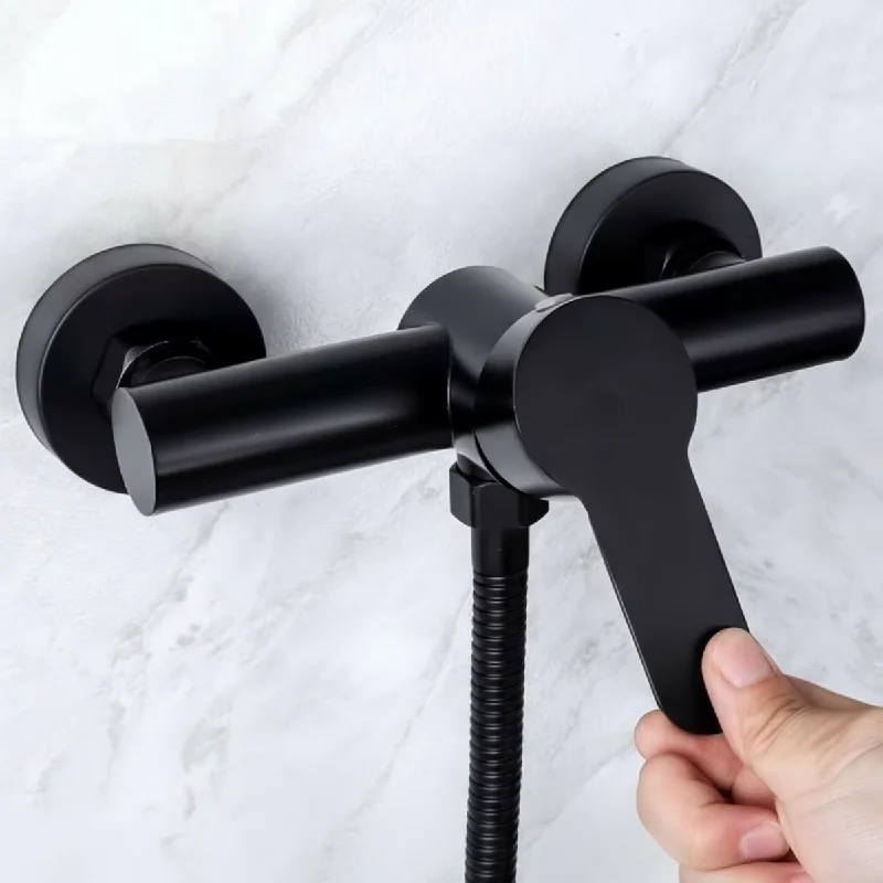 

Смеситель для душа из нержавеющей стали 304, настенный, тройной, для ванны, с горячей и холодной водой, с клапаном смешивания