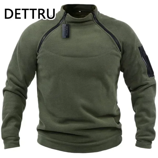 Mens  Sweatshirt Fleece Zipper Pullover Fashion Men\'s Solid Color Loose Lamb Thick Jacket Men Clothing Streetwear