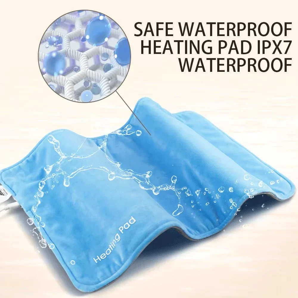 30x60cm Graphene Quick Heating Warming Pad USB Waterproof Blanket for Cramps and Back Pain Relief Office and Home Warmer Nap