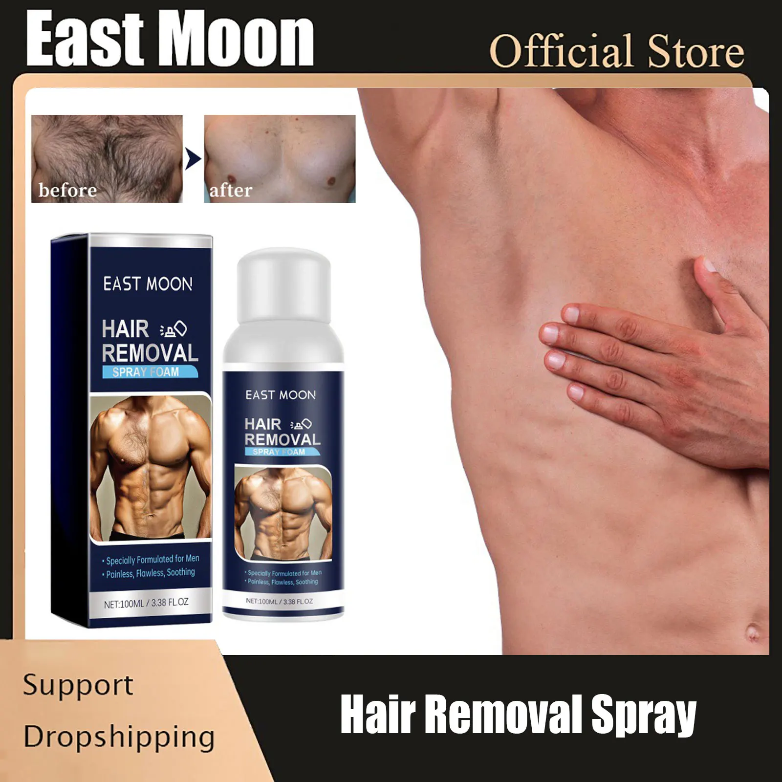 Hair Removal Spray Painless Beard Bikini Intimate Legs Body Armpit Hair Remover Hair Growth Inhibitor Permanent Depilatory Cream