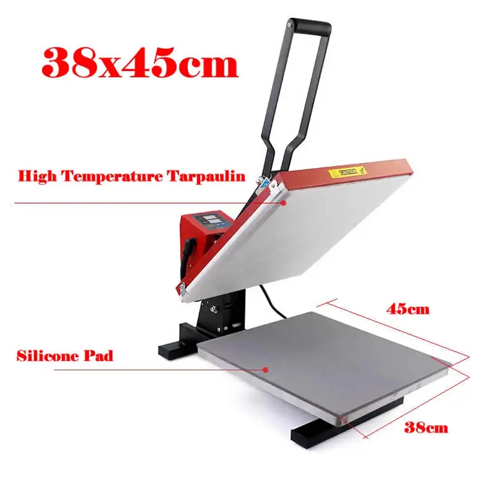 Heat press printer machine 40*60cm flat heat press machine equipment t-shirt hot stamping machine 2D Thermal Transfer Printer