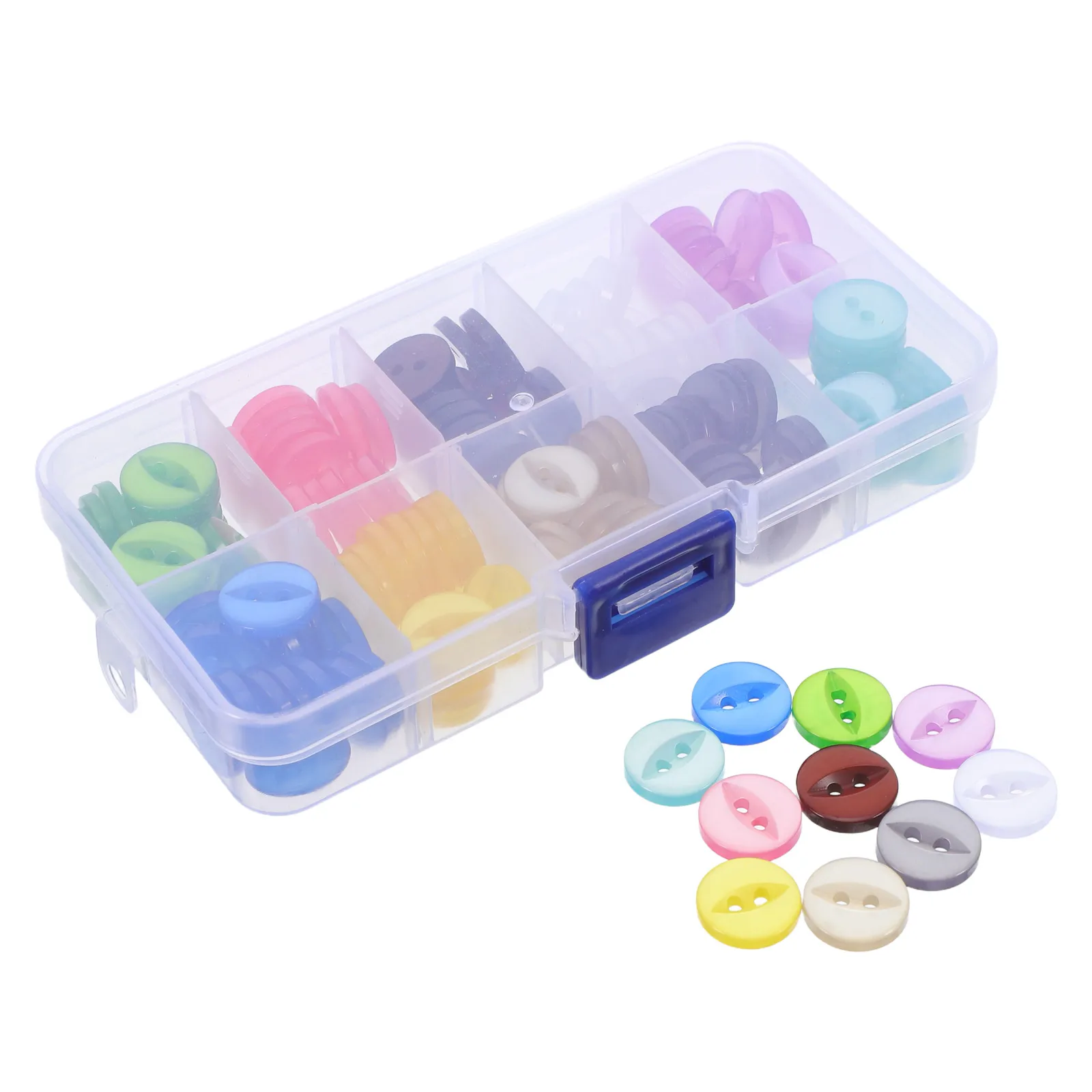 

150pcs Resin Fisheye Buckles Colorful Sewing Buttons Durable Waterproof Multi-Color Shirt Fasteners Children Crafts Suits