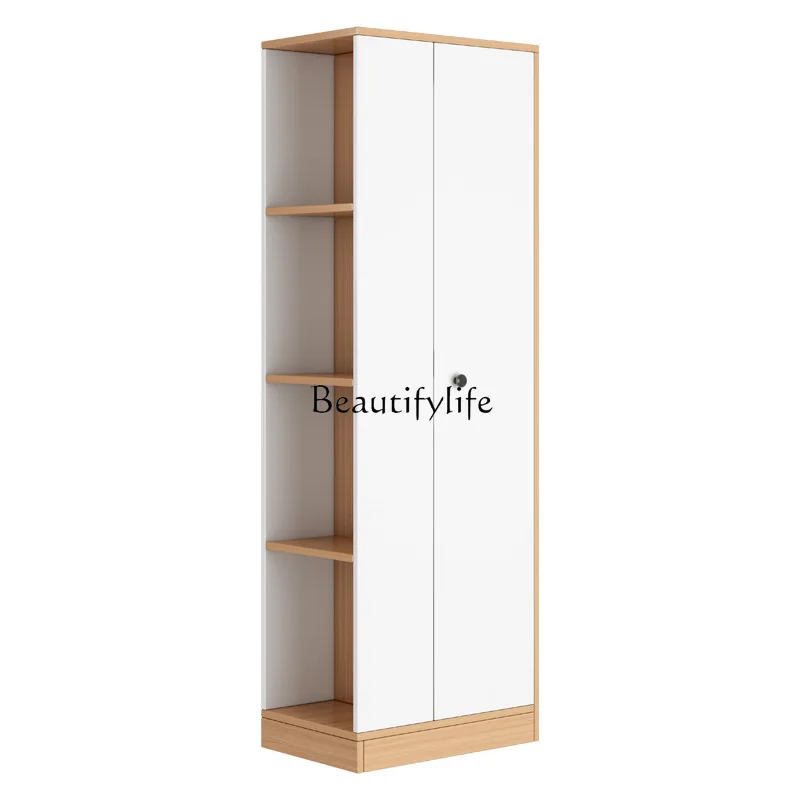 

Room Space-Saving Single Little Closet Bookshelf Integrated Combination