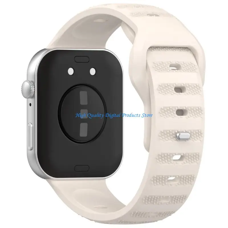

U2JE Comfortable Silicone Watch Band for Watch Fit 3 Smartwatch Adjustable