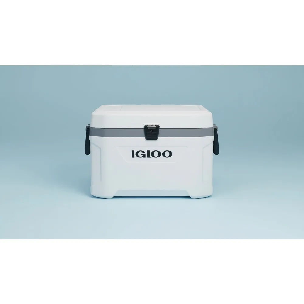 

Insulated Hard Side Cooler Ice Chest, Waterproof & Rust-Resistant for Fishing, Camping, Boating