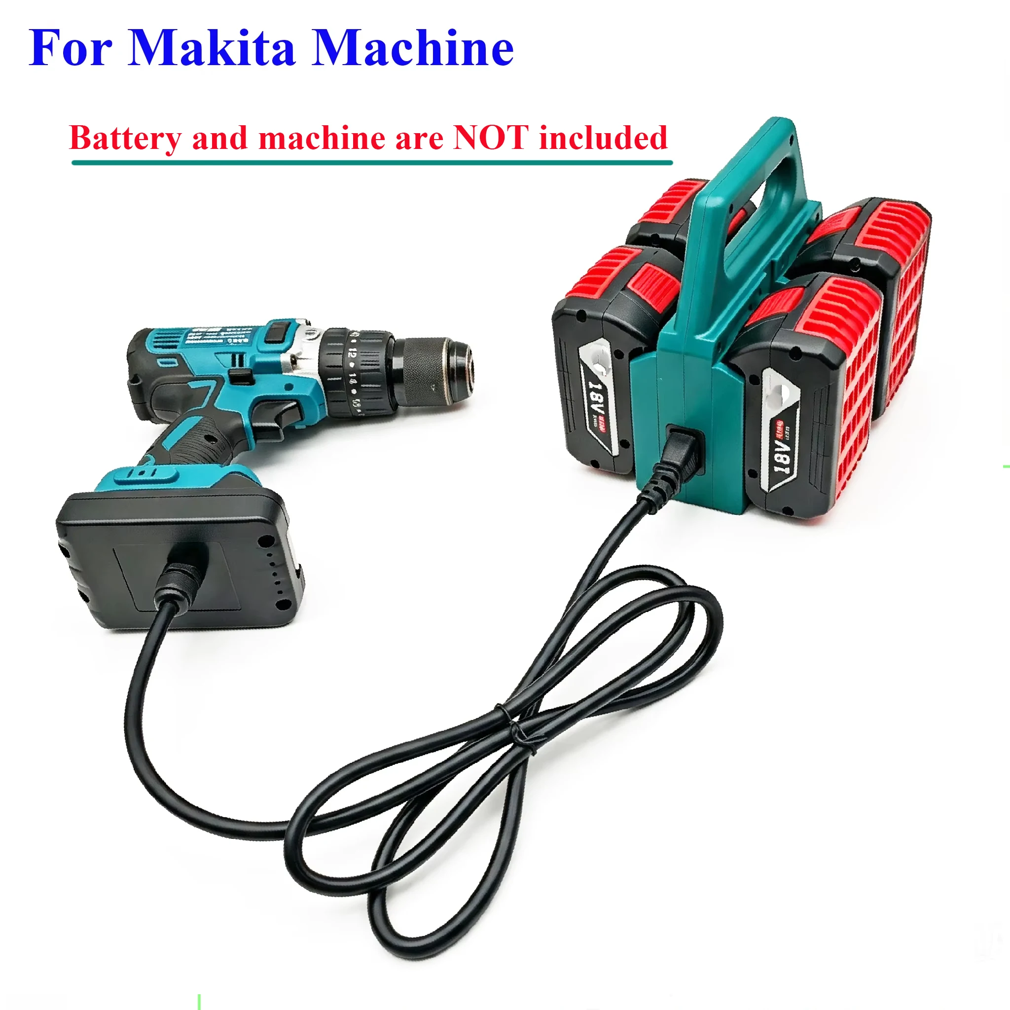 Cable Splitter Extended Line Weight Reducer Adapter For Bosch Lithium Battery For DeWALT For Milwaukee For Makita Machine