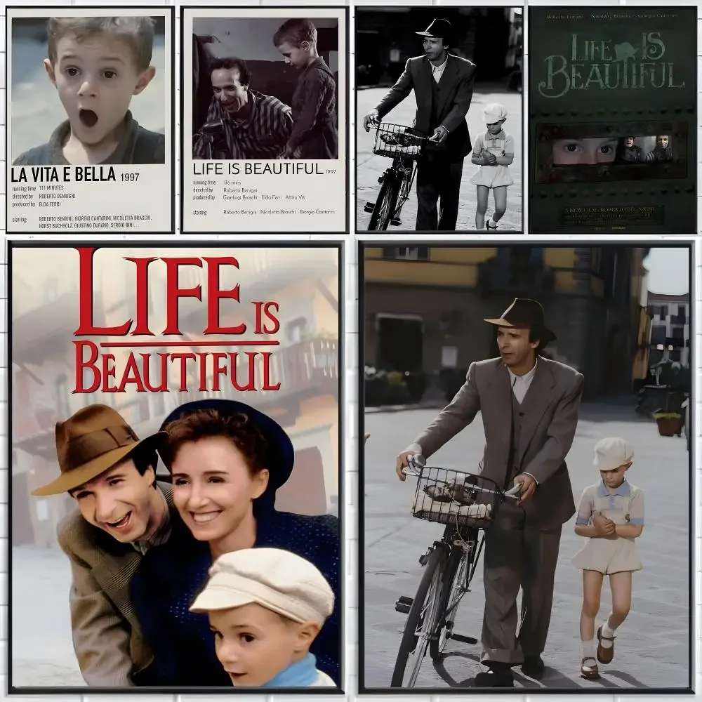 Movie Drama Life Is Beautiful Poster Distinct Home Decor Concepts Chic Indoor Art Pieces