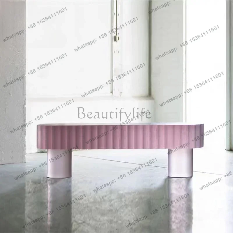 XX Custom Designer Matte Transparent Acrylic Bench Artistic Simplicity Model Room Lobby Creative Bench