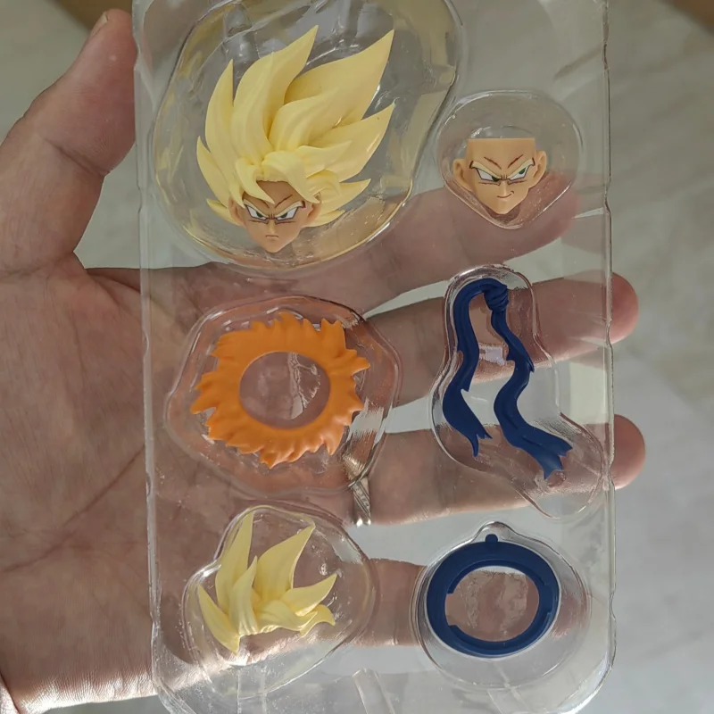 

In Stock OQtoys Dragon Ball Heads Accessories For 2.0 Shf Super Saiyan Son Goku Anime Action Figure Heads Accessories Model Gift