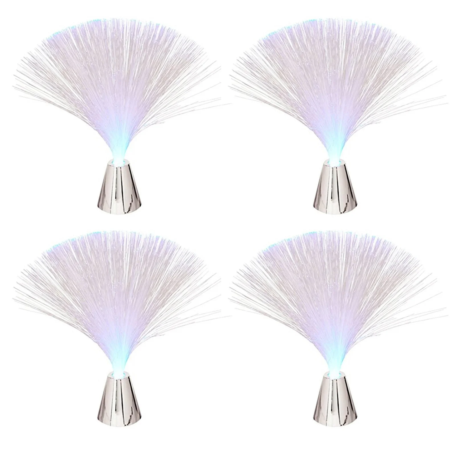 4개 섬유 광학 램프 LED 효과 장식 조명 파티 가정 사무실 실내외 사용 전원 조명