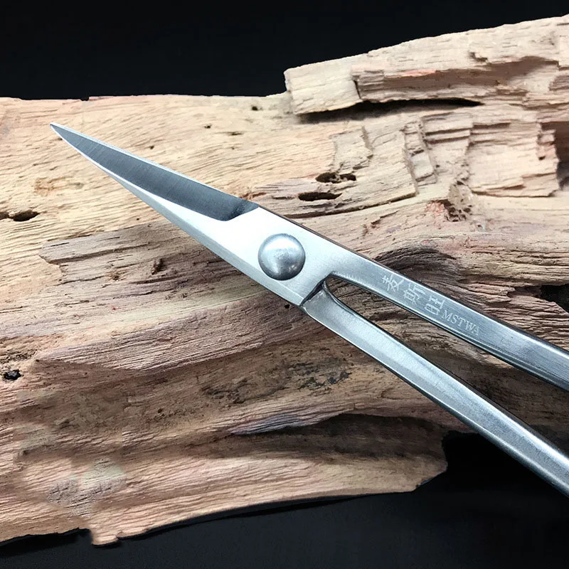 Pruning Scissors Professional High Sharpness Bonsai Scissors Stainless Steel Clean Cut With Long Handle For Flower Arrangement