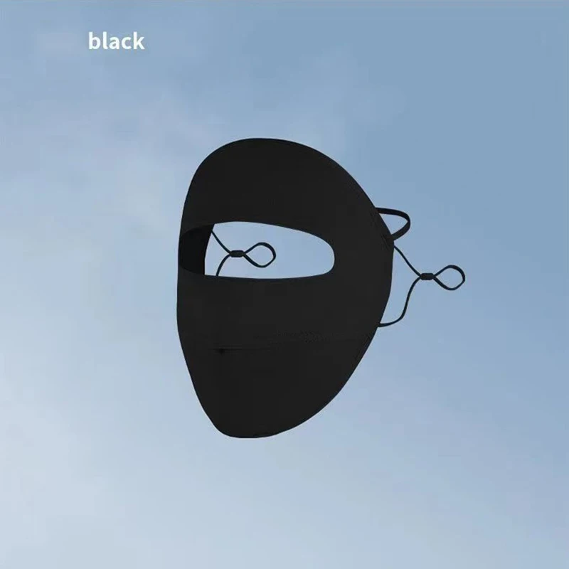 Masker Wajah penutup penuh, musim panas tabir surya masker wajah perlindungan Uv es sutra bernapas pelindung wajah kerai bersepeda