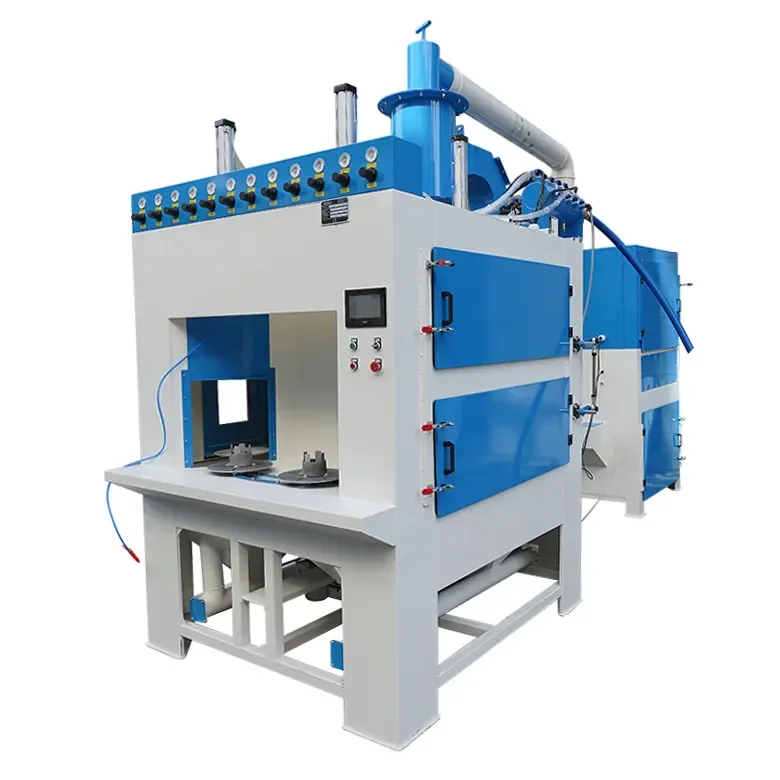 High Performance Automatic Sand Blasting Machine Rotary Indexing Tables Sandblasting System Customized