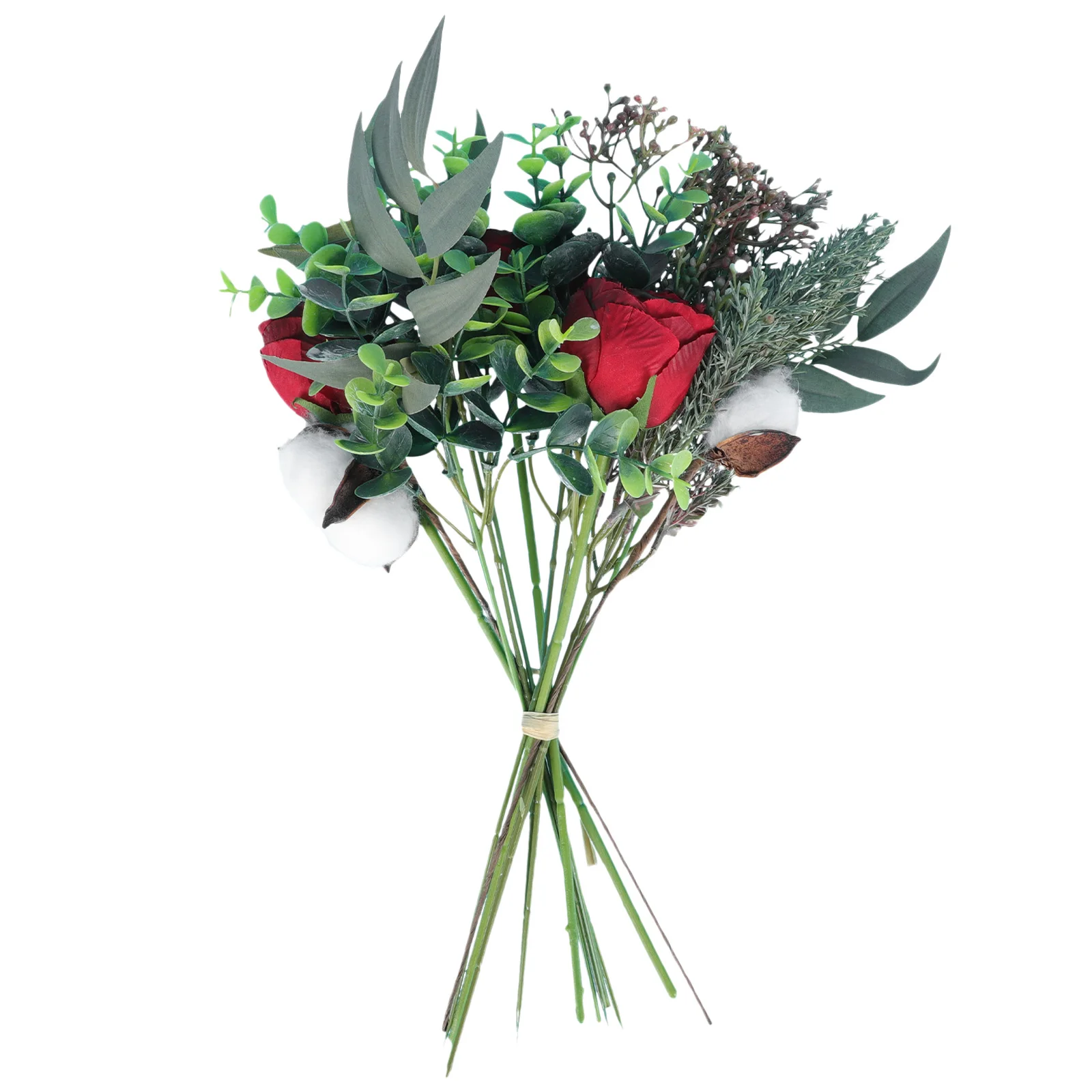 

Artificial Bouquet Simulation Rose Fake Flowers Arranging Bride Holding Plant Decoration Thanksgiving Wedding House