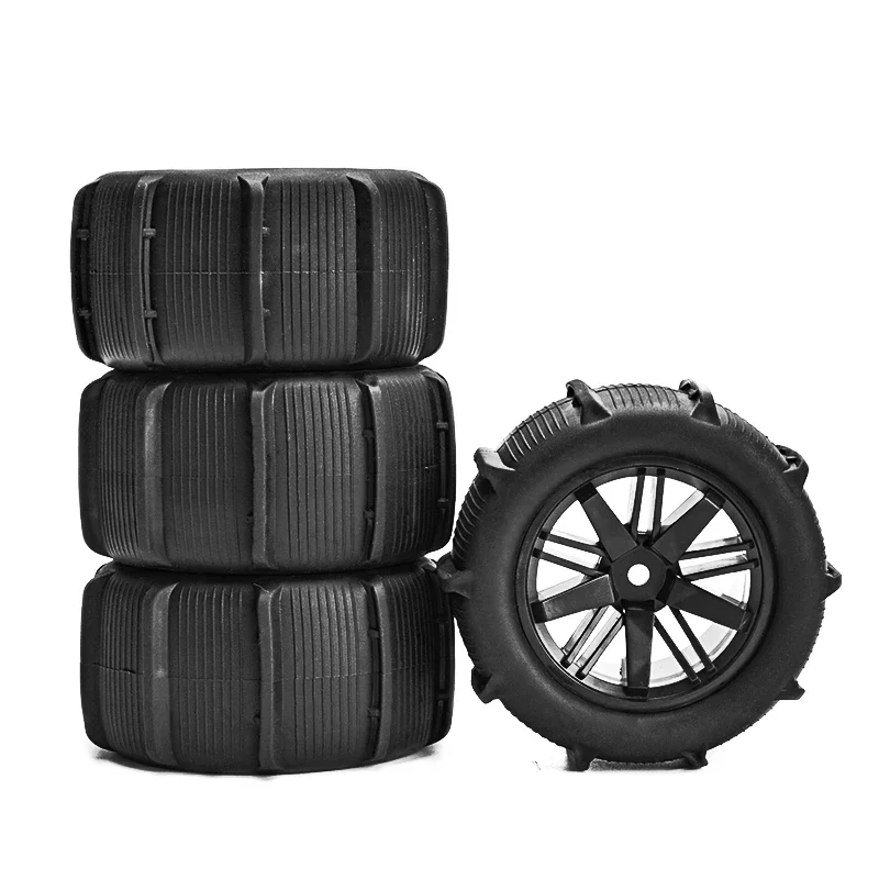 4 шт. радиоуправляемые автомобильные шины песчаная Снежная шина колеса 12 мм адаптер для 1/14 1/16 1/18 радиоуправляемая модель Багги обновленные аксессуары для короткодорожного грузовика