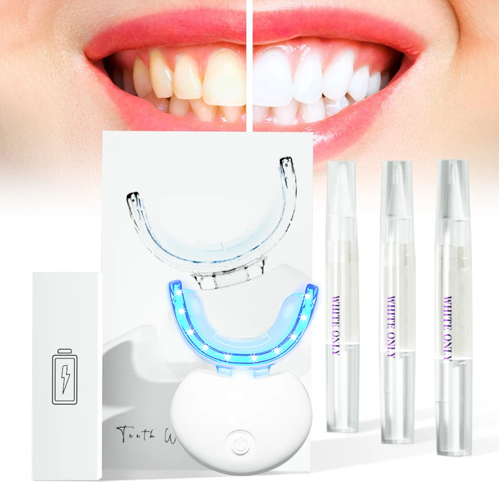 Teeth Whitening Kit with LED Light Tooth Bleaching Gel Kits Teeth Whitening Pen Professional Home use Oral Care Whitener Product