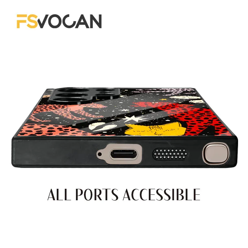 詩的な豹の精霊が星の下で踊る Samsung Galaxy S26 S25 S24 S23 S22 S21 S20 Plus Ultra A53 A54 A32 A33 A34 A35 A55用