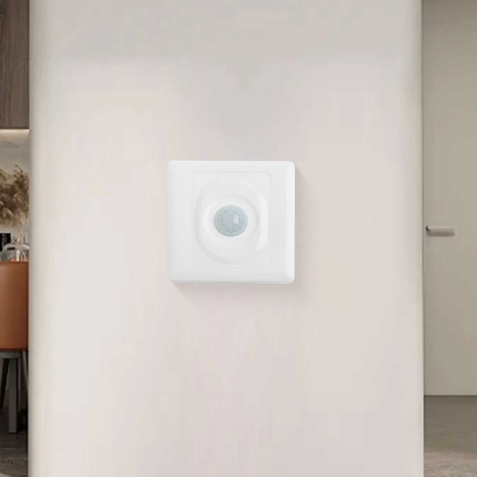 86x86x27mm PIR Motion Sensor Reliable Performance Single Wire Setup Anti-Interference Technology Home Lighting