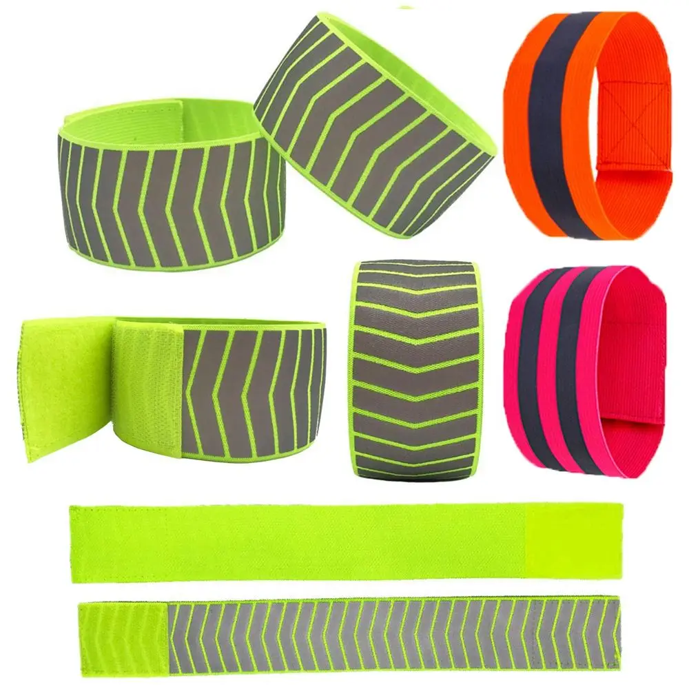 

High Quality Reflector Wristband Fishing Accessories Cycling Reflective Strips Sport Tape Warning Armband Bike Safety Alert