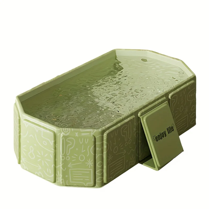 

Extra-Large Foldable Dog Bathtub - Durable ABS Pet Shower Tub for LargeBreedslike Corgis,EasytoClean,PerfectforBathing&Grooming,