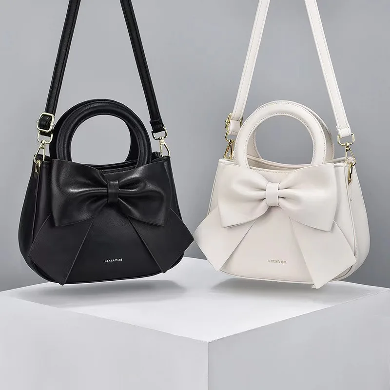 

Women's Fashion Trendy Versatile Bow Light Luxury Handbag Shoulder Bag Crossbody Bag