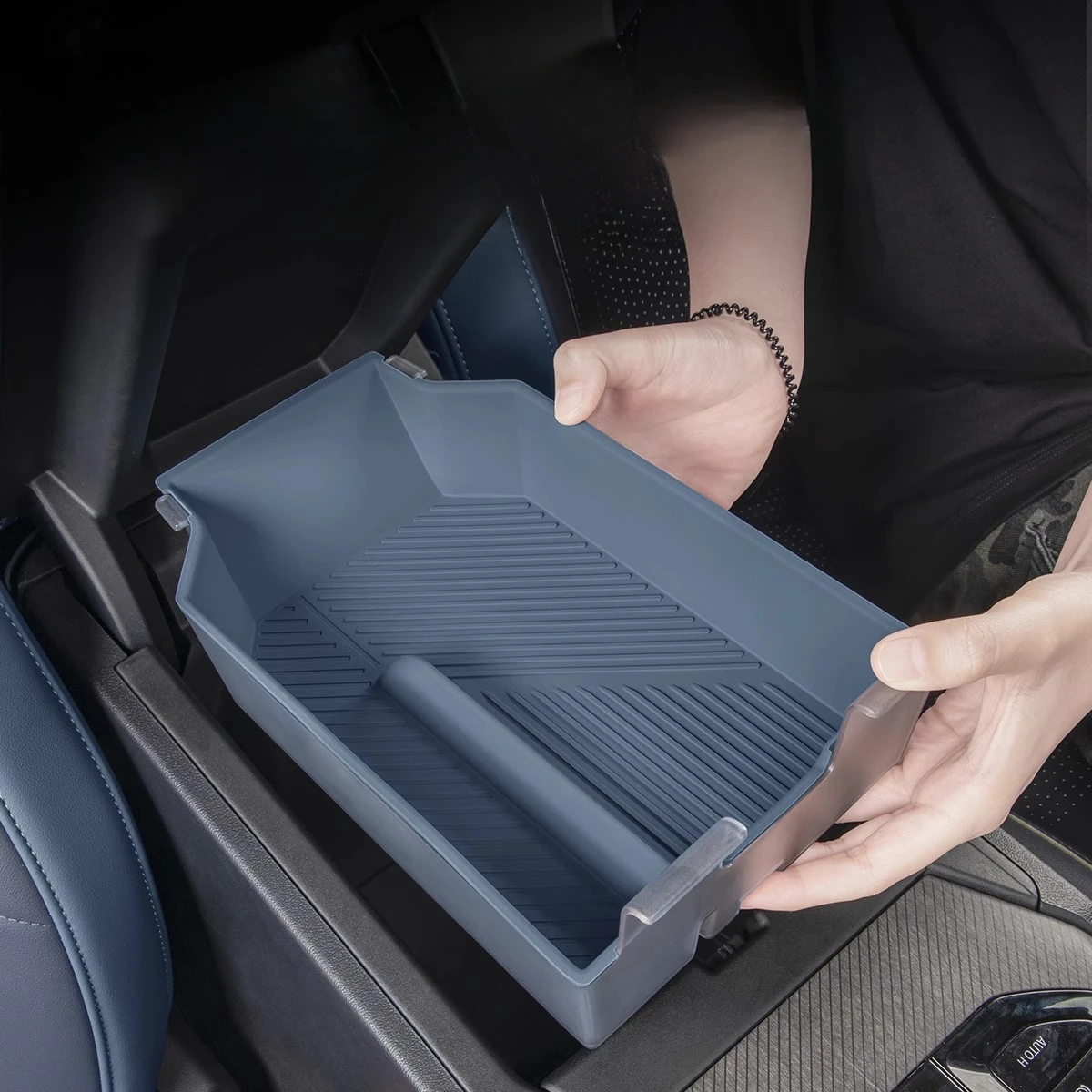 

For BMW X3 2025 G45 Central Control Armest Box Storage Box Double Layer Console Organizer Interior Tidying Accessories