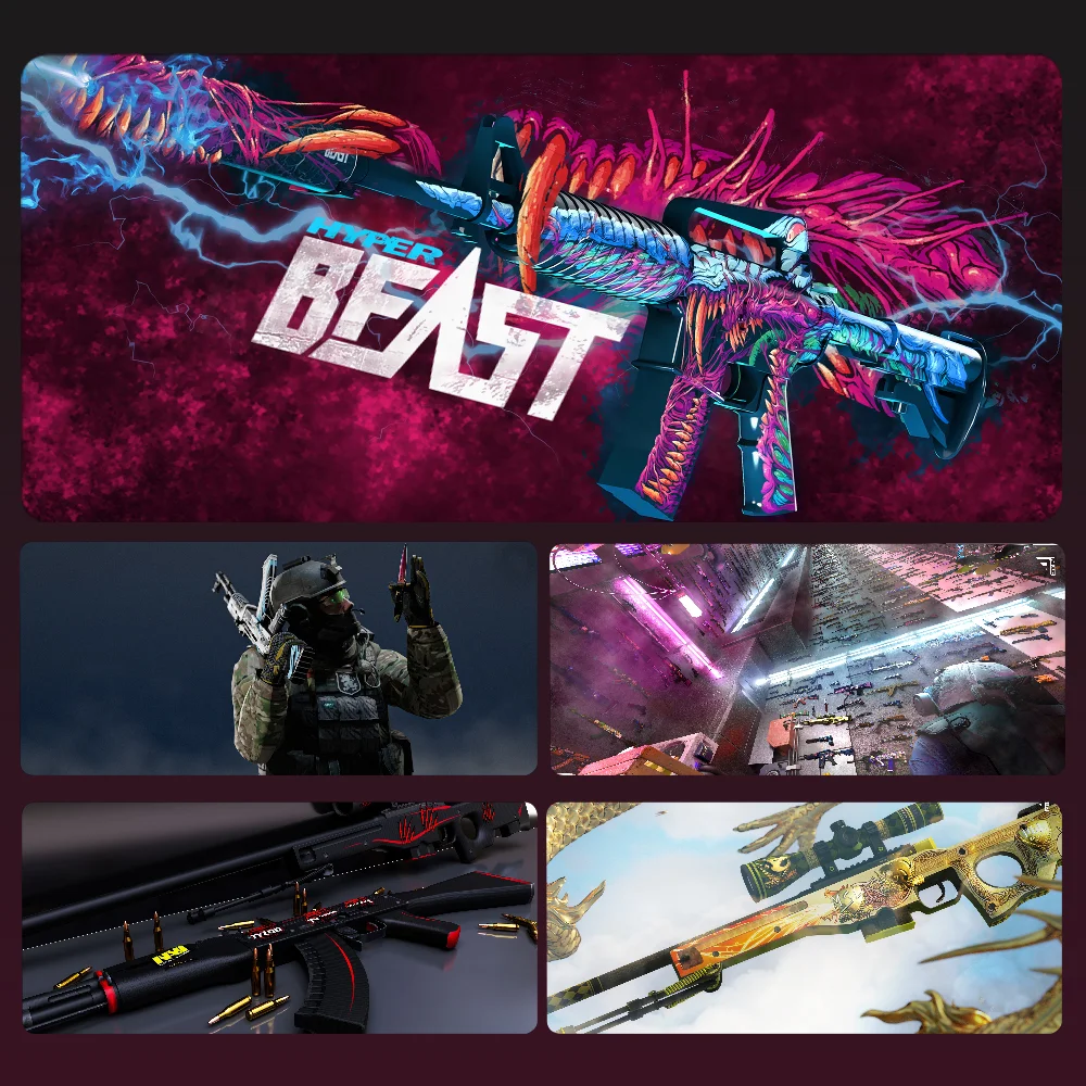 

CS Go Game Mousepad Mouse Mat Desk Mat With Pad Gaming Accessories Prime Gaming XXL Keyboard Pad